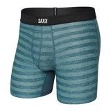 Saxx DropTemp Coolong Mesh Boxer Briefs, Wash Teal Heather