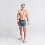 Saxx DropTemp Coolong Mesh Boxer Briefs, Wash Teal Heather