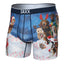 Saxx Volt Breathable Mesh Boxer Briefs, Dogs of Saxxmas/Blue