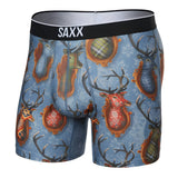 Saxx Volt Breathable Mesh Boxer Brief, Mr. Deer Face/Slate