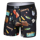 Saxx Volt Breathable Mesh Boxer Brief, Catch Phrases/Black