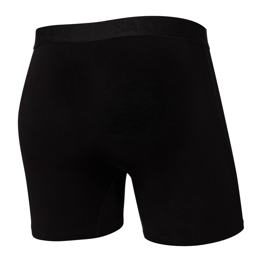 Saxx Ultra Super Soft Boxer Briefs, Black/Black