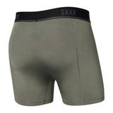 Saxx Kinetic Light-Compression Mesh Boxer Briefs, Cargo Grey