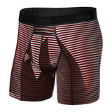 Saxx Kinetic Light Compression Mesh Boxer Briefs, Optic Mountain/Dark Brick