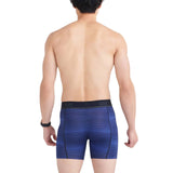 Saxx Kinetic Light Compression Mesh Boxer Briefs, Variegated Stripe/Blue