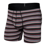 Saxx DropTemp Cooling Mesh Boxer Briefs, College Stripe/Grey