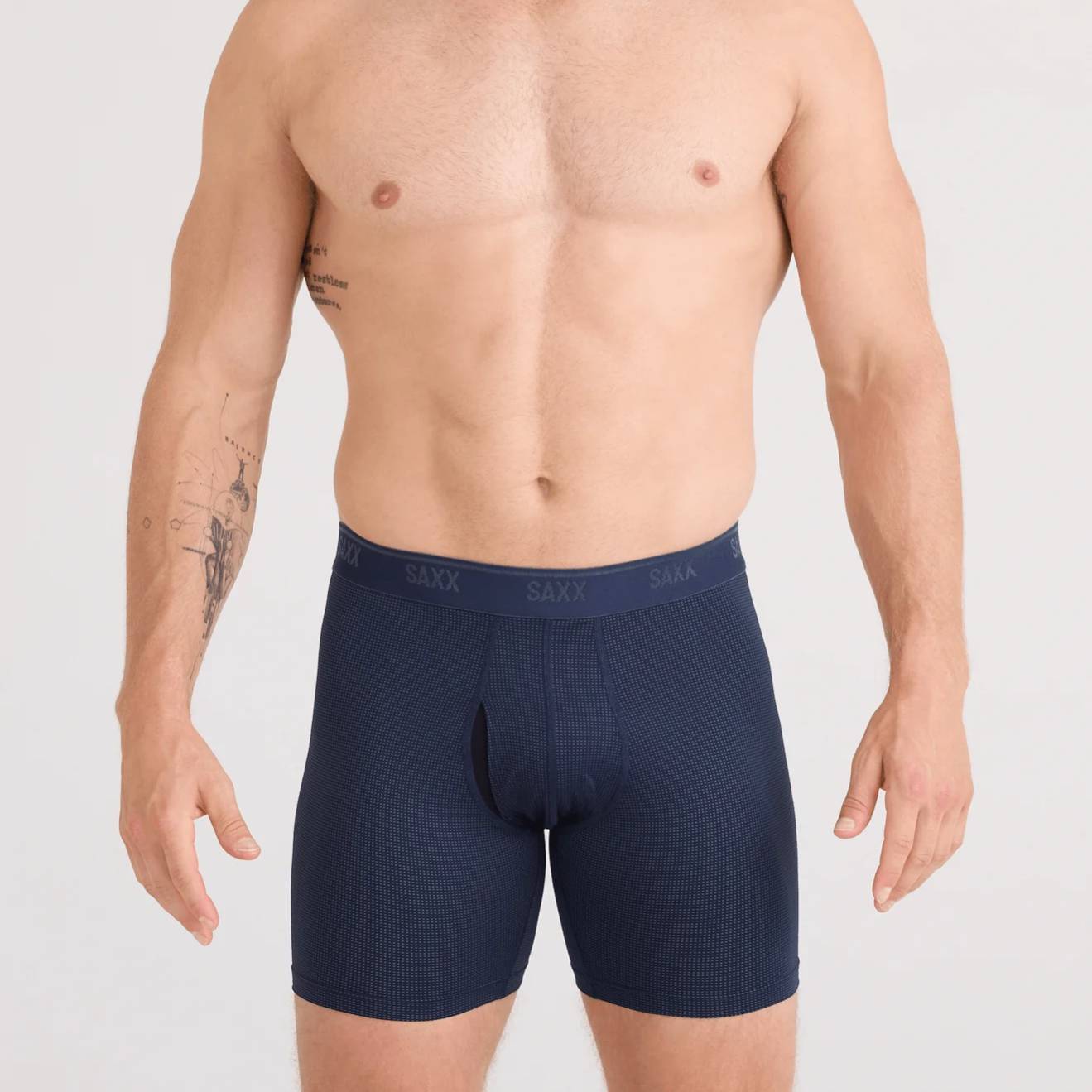 Saxx Quest Quick Dry Mesh Boxer Briefs, Maritime
