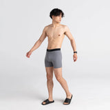 Saxx Quest Quick Dry Mesh Boxer Briefs, Dark Charcoal II