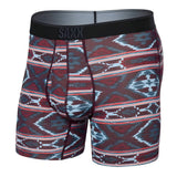 Saxx Quest Quick-Dry Mesh Quick-Dry Performance Boxer Brief, Ikat Stripe/Multi