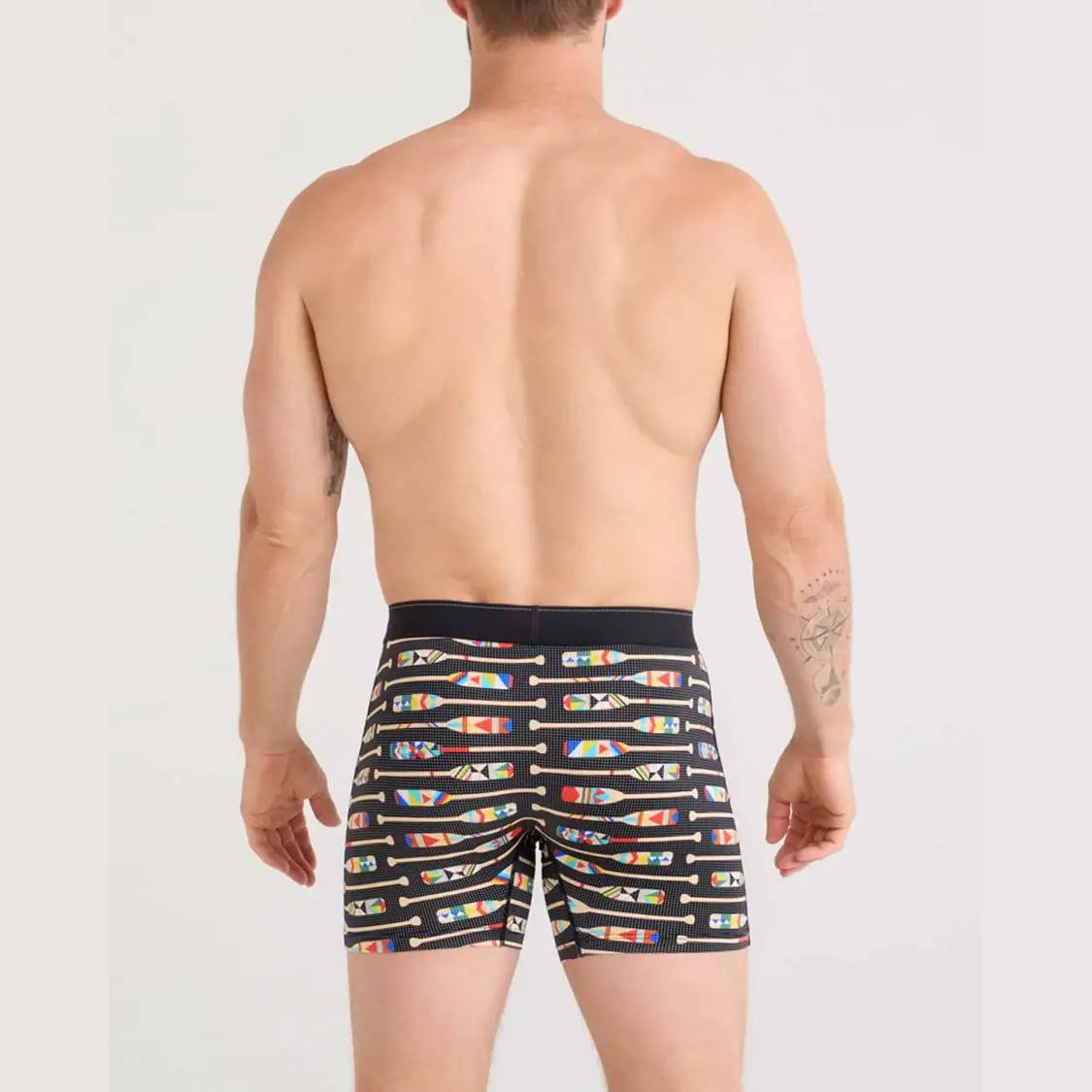 Saxx Quest Quick-Dry Mesh Boxer Briefs, Oartiz/Black