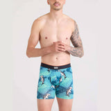 Saxx Multi-Sport Mesh Boxer Briefs, Hammerhead Camo/Aqua