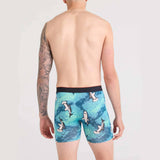 Saxx Multi-Sport Mesh Boxer Briefs, Hammerhead Camo/Aqua