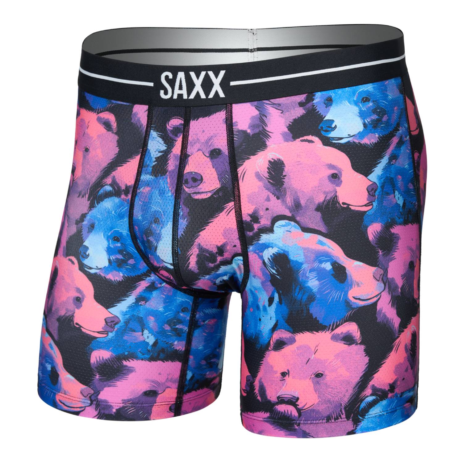 Saxx Volt Breathable Mesh Boxer Briefs, Beartasic/Multi Main image