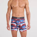 Saxx Volt Breathable Mesh Boxer Briefs, Canyon Daze/Red Clay