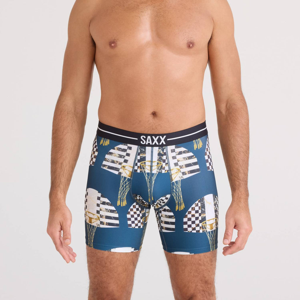 Saxx Volt Breathable Mesh Boxer Briefs, Off he Chain/Rich Teal