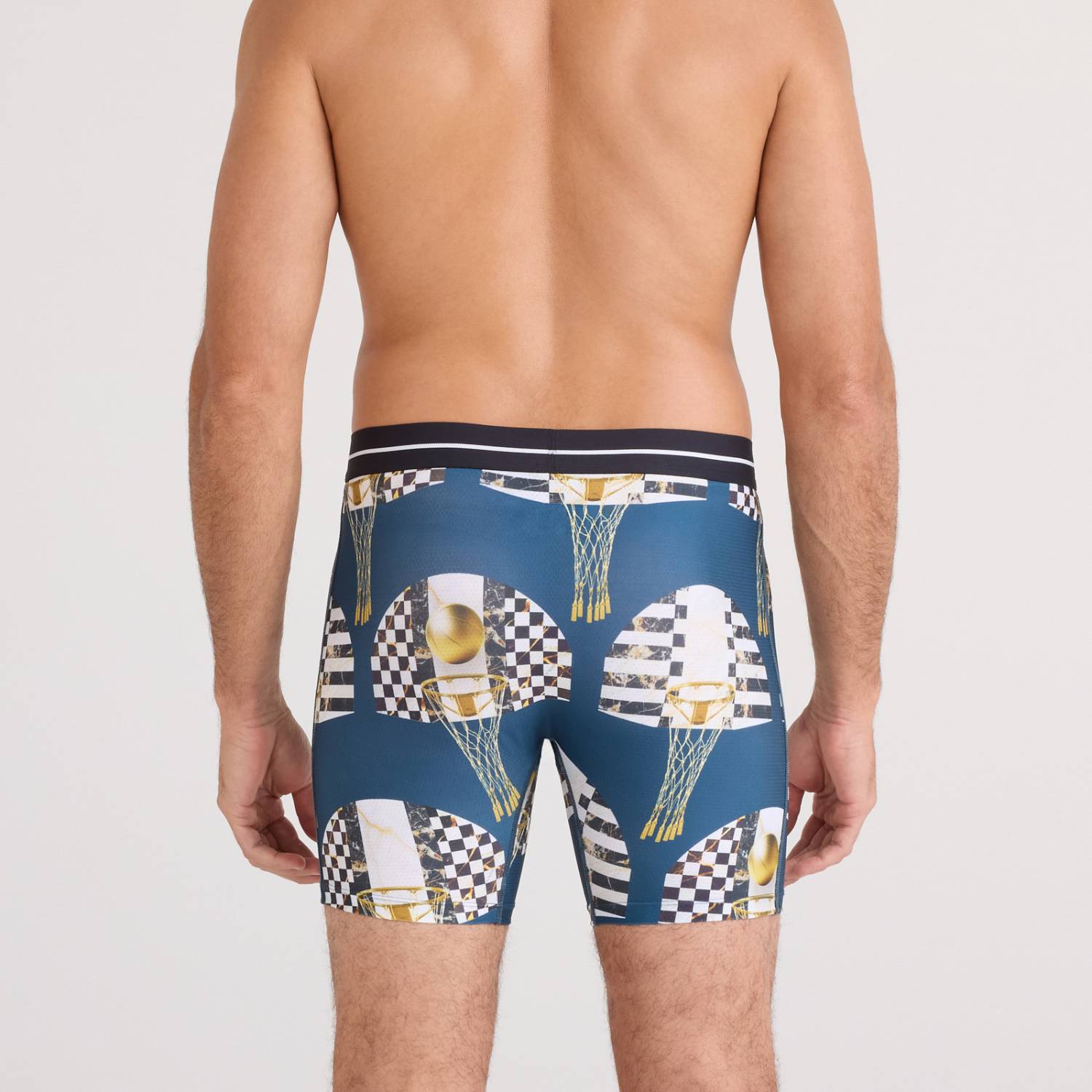 Saxx Volt Breathable Mesh Boxer Briefs, Off he Chain/Rich Teal