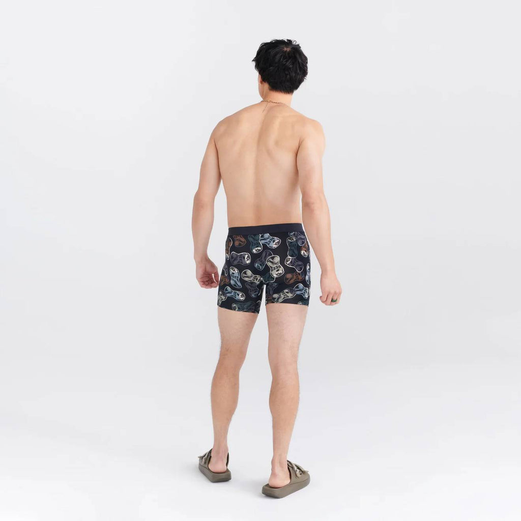 Saxx Vibe Super Soft Boxer Briefs, Friday Night Camo/Black