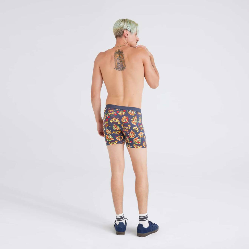 Saxx Vibe Super Soft Boxer Briefs, Food Fight/India Ink