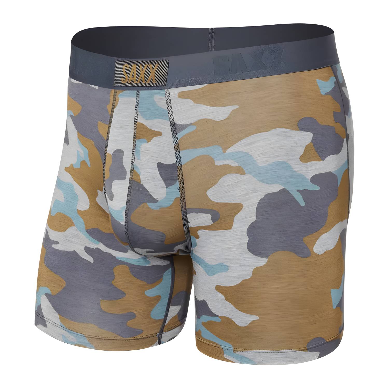 Saxx Vibe Super Soft Boxer Briefs, Grey Supersize Camo Main image
