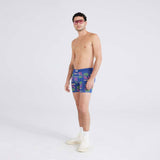 Saxx Vibe Super Soft Boxer Briefs, Holidays in Paradise/Blue