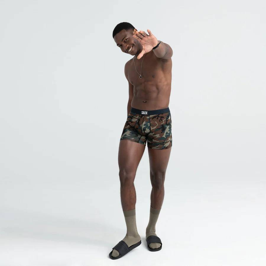 Saxx Vibe Super Soft Boxer Briefs, Woodland Camo