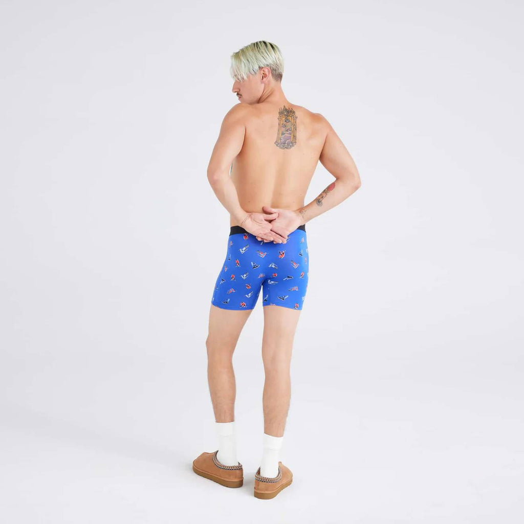Saxx Vibe Super Soft Boxer Briefs, Winter Action/Sport Blue