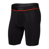 Saxx Kinetic Light Compression Mesh Long Leg Boxer Briefs, Black