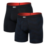 Saxx Multi-Sport Mesh 2-Pack Boxer Briefs, Full Tilt Chevron/Black