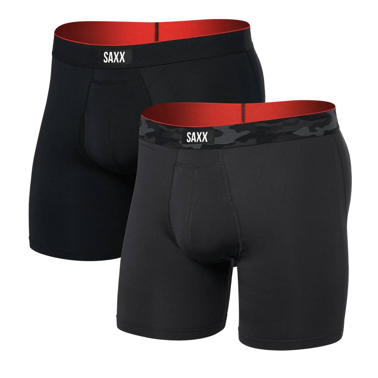 Saxx Multi-Sport Mesh 2-Pack Boxer Briefs, Remote Camo WB/Black Main image