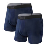 Saxx Quest Quick Dry Mesh Boxer Briefs (2-PK), Midnight Blue