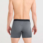 Saxx Vibe Xtra Soft Comfort 2-Pack Boxer Briefs, Black/Dark Grey Heather