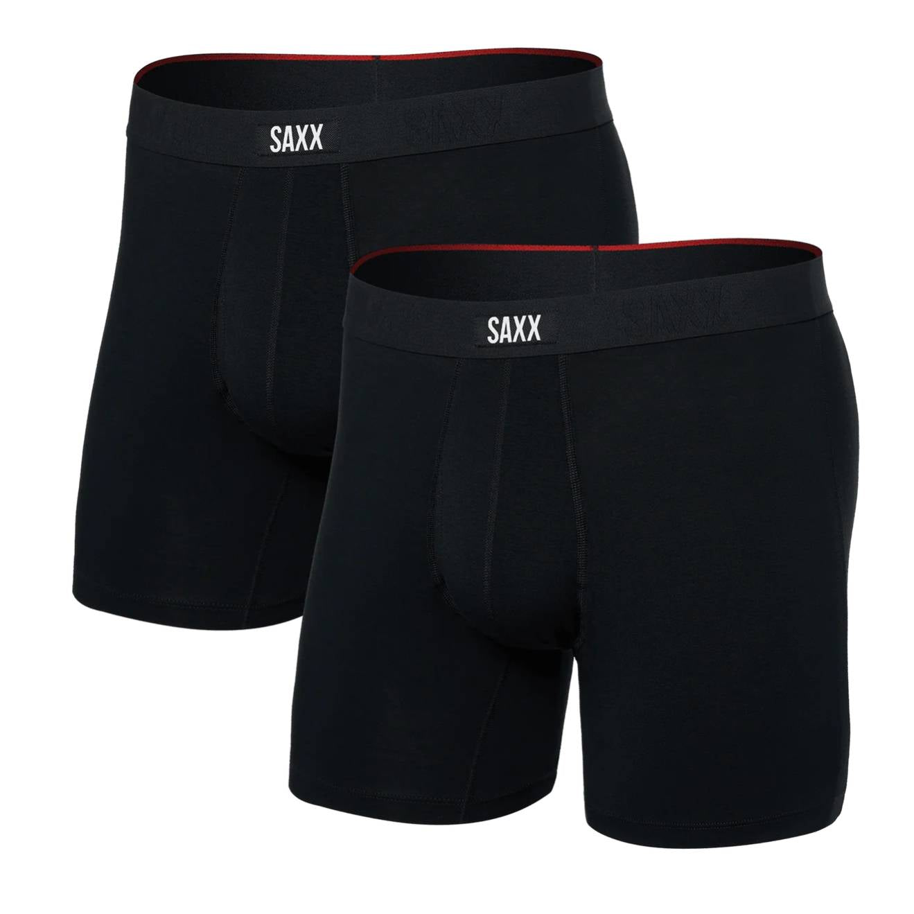 Saxx Vibe Xtra Soft Comfort 2-Pack Boxer Briefs, Black Main image