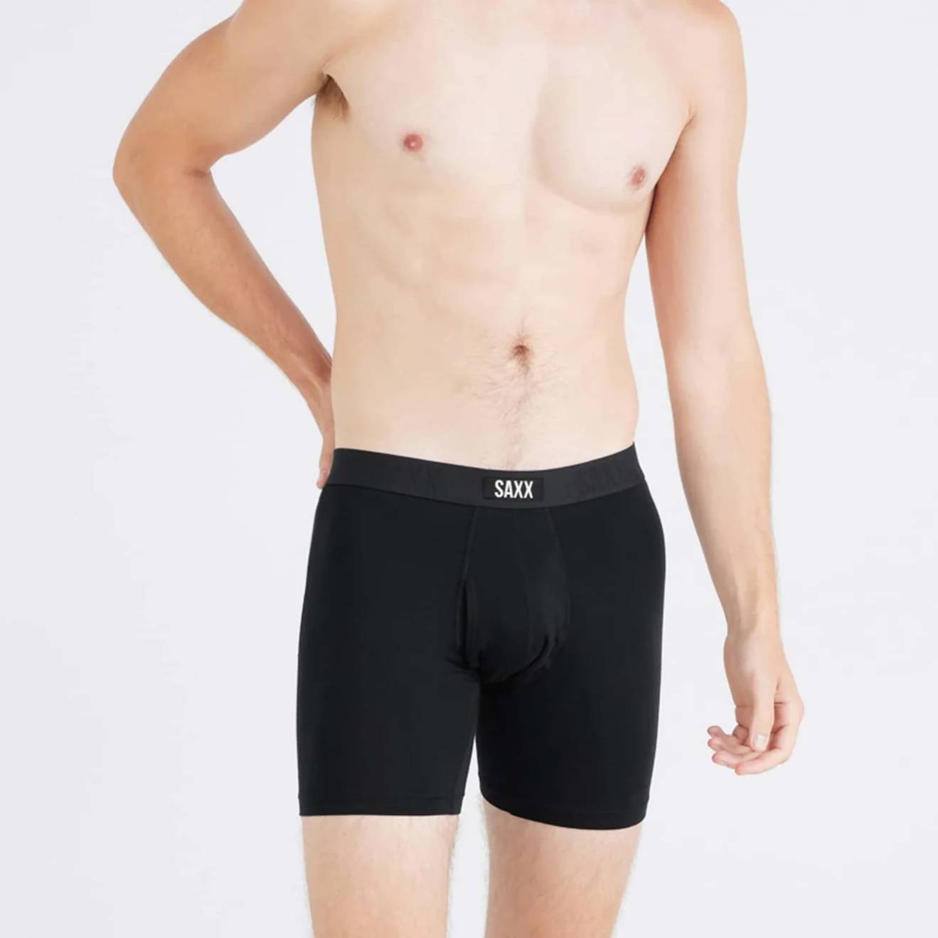 Saxx Vibe Xtra Soft Comfort 2-Pack Boxer Briefs, Black