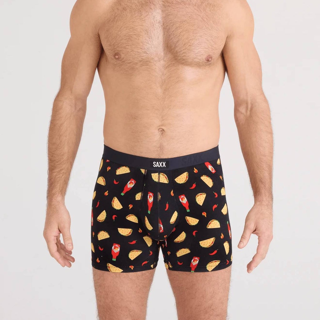 Saxx Vibe Xtra 2-Pack Boxer Briefs, Flamin Hot/Black