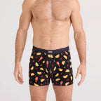 Saxx Vibe Xtra 2-Pack Boxer Briefs, Flamin Hot/Black