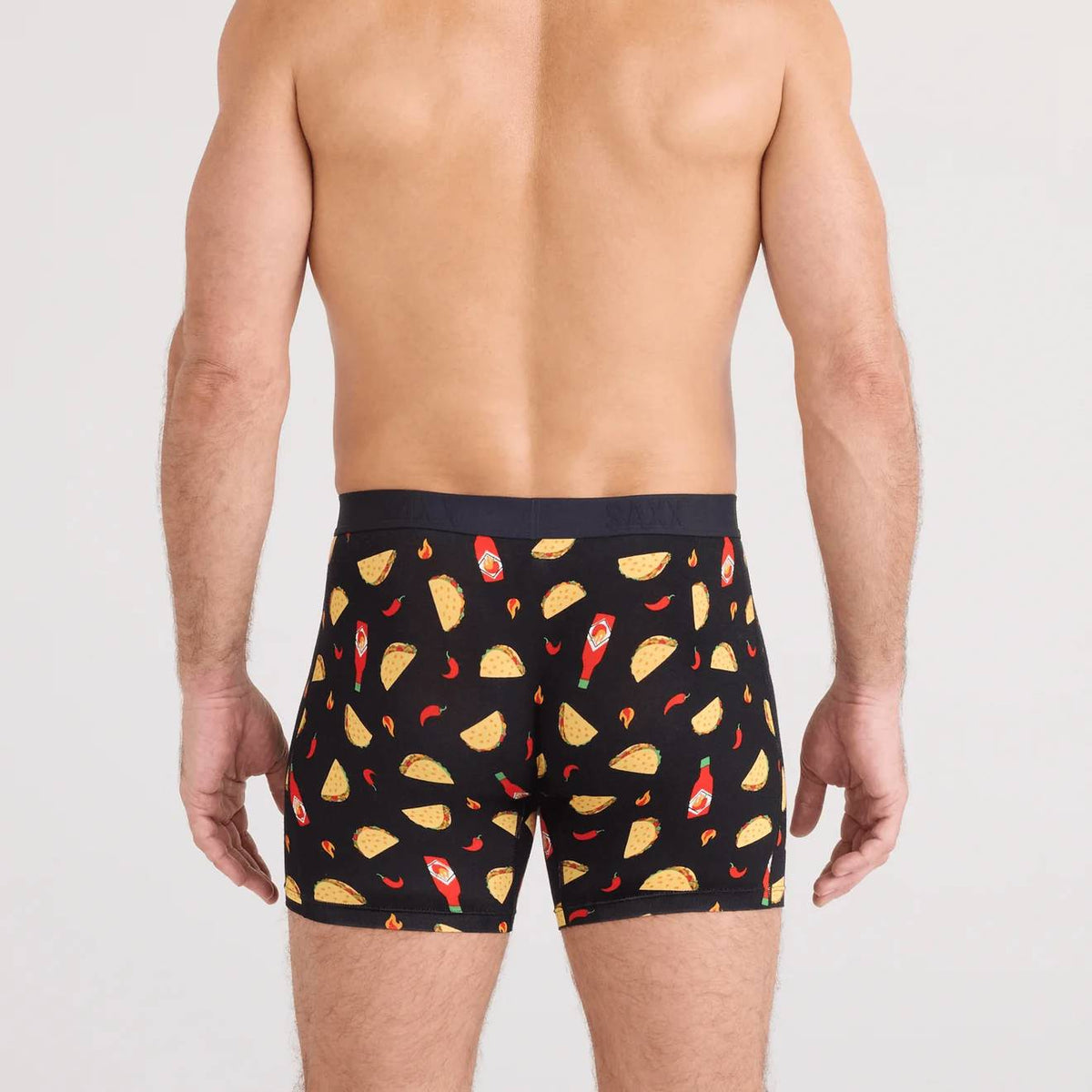 Saxx Vibe Xtra 2-Pack Boxer Briefs, Flamin Hot/Black