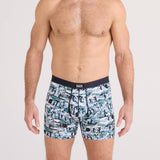 Saxx Vibe Xtra Soft Comfort 2-Pack Boxer Briefs, Snow Shadow/Black