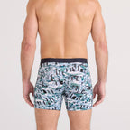 Saxx Vibe Xtra Soft Comfort 2-Pack Boxer Briefs, Snow Shadow/Black