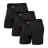 Saxx Daytripper 3-Pack Boxer Briefs, Black