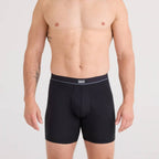 Saxx Essential Cotton 3-Pack Boxer Briefs, Black