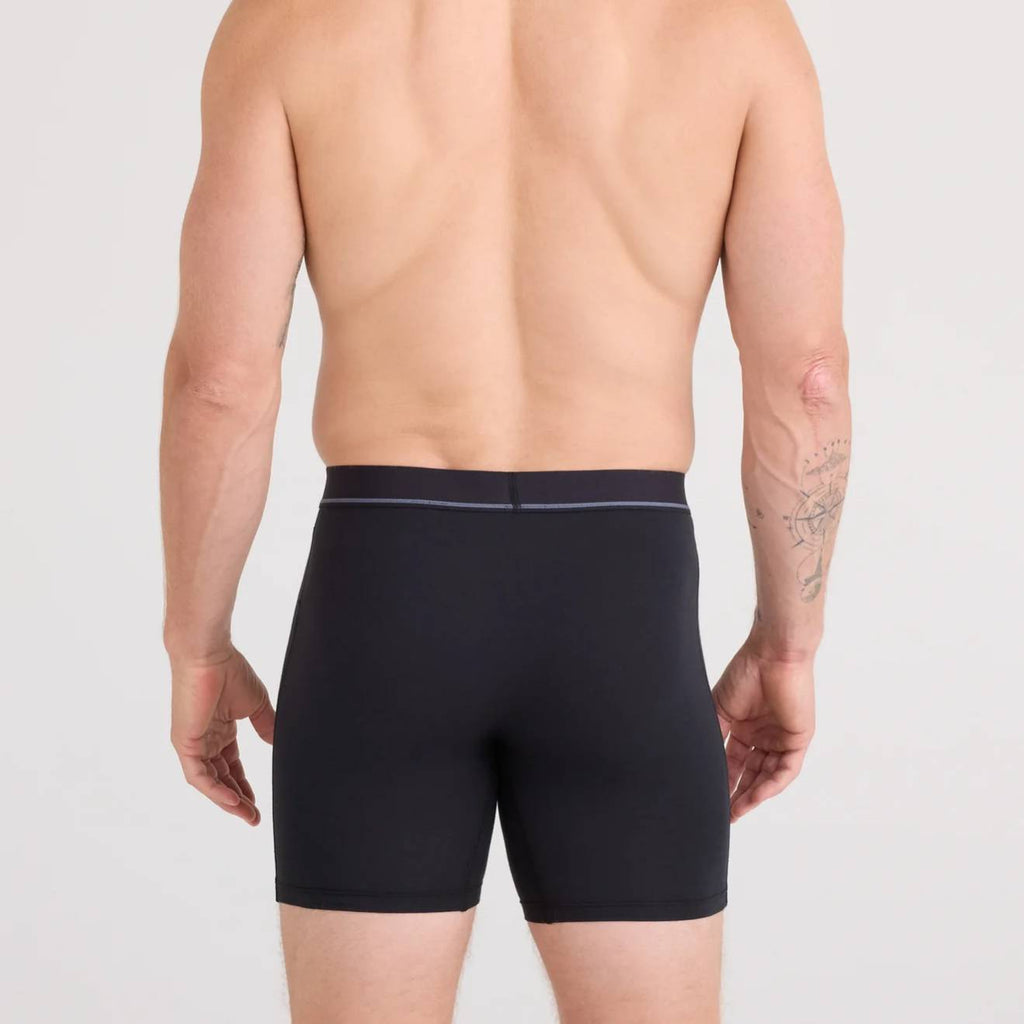 Saxx Essential Cotton 3-Pack Boxer Briefs, Black