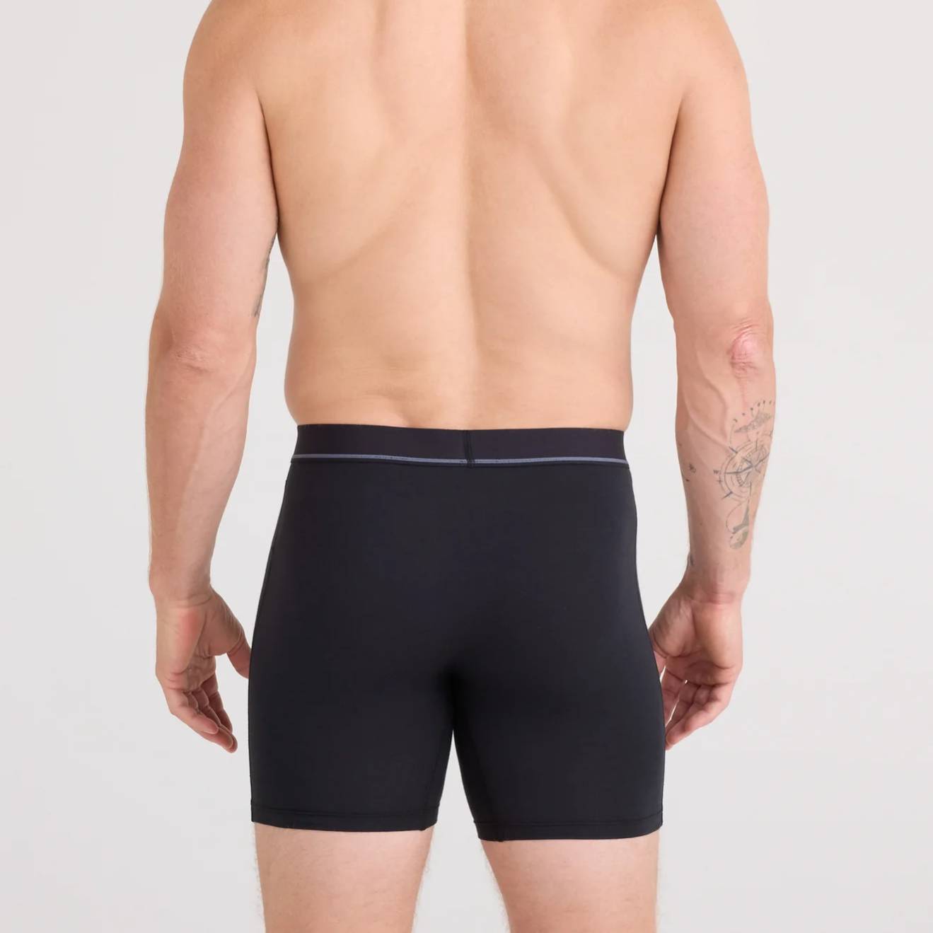 Saxx Essential Cotton 3-Pack Boxer Briefs, Black