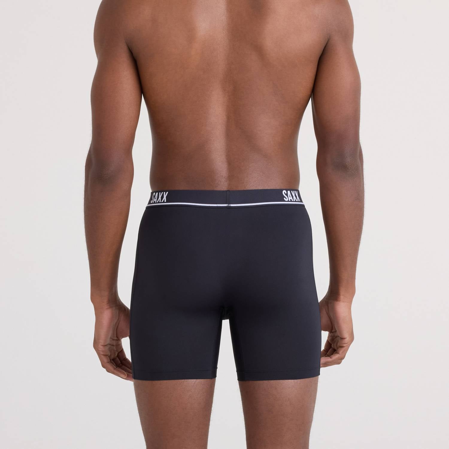 Saxx Essential Performance 3-Pack Mesh Boxer Briefs, Black