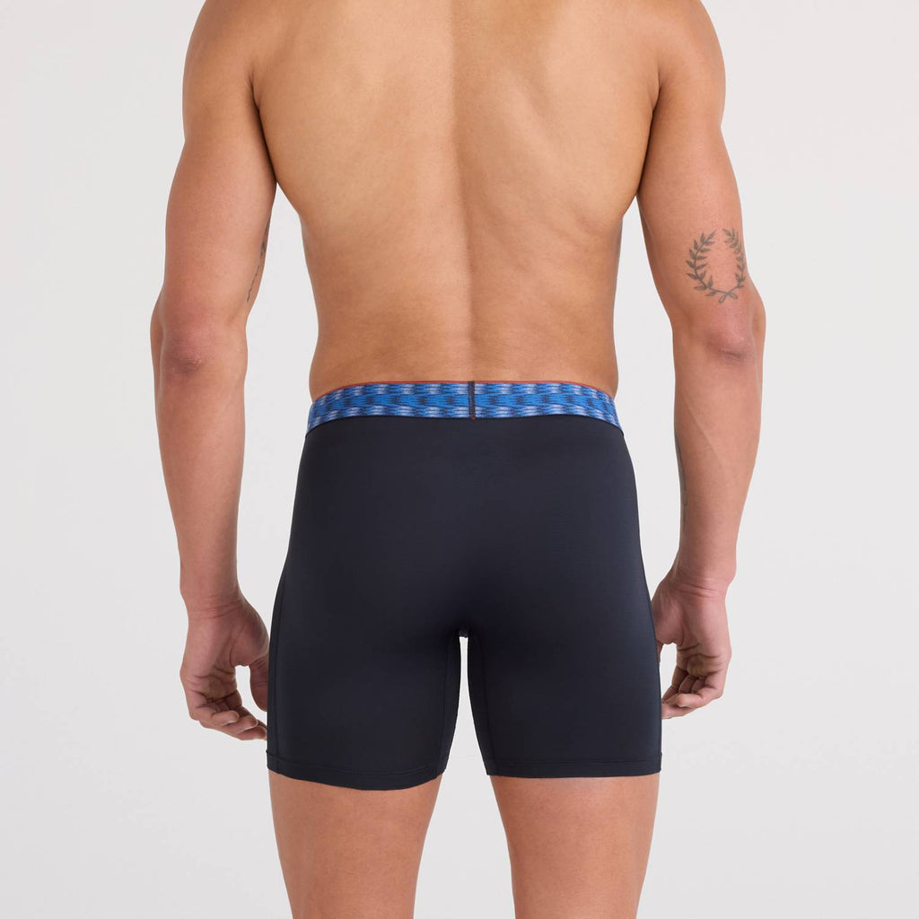 Saxx Multi Sport 3-Pack Mesh Boxer Briefs, Red/Mint/Blue Jagged WB