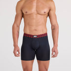 Saxx Multi Sport 3-Pack Mesh Boxer Briefs, Red/Mint/Blue Jagged WB