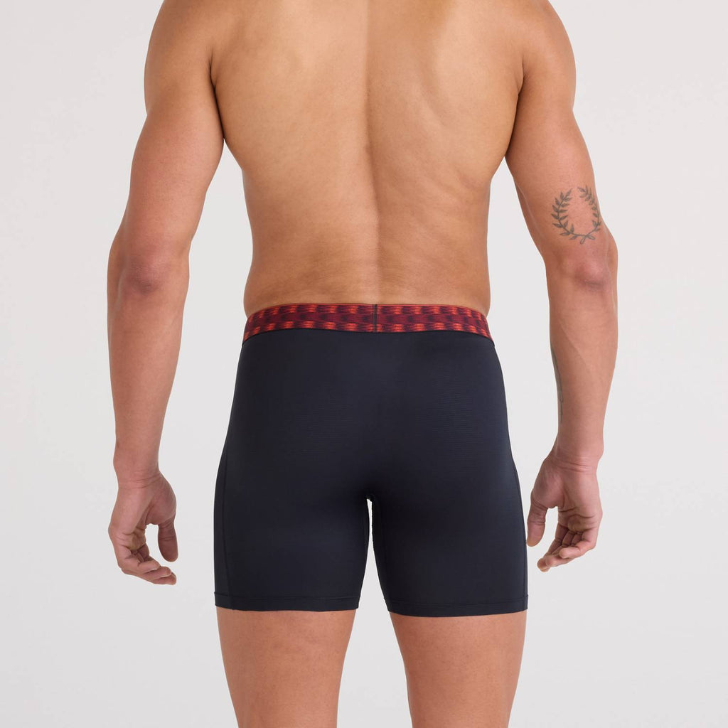 Saxx Multi Sport 3-Pack Mesh Boxer Briefs, Red/Mint/Blue Jagged WB