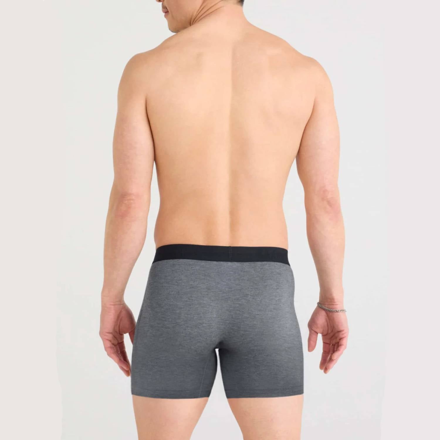 Saxx Vibe Xtra 3-Pack Boxer Briefs, Black/Grey Heather/Navy