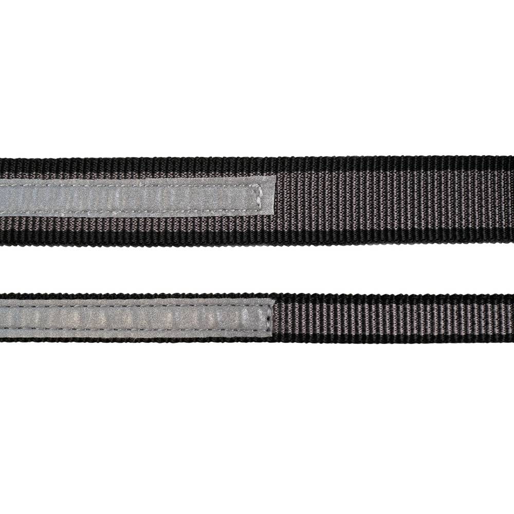 Non-Stop Dogwear Touring Bungee Leash, Black/Grey