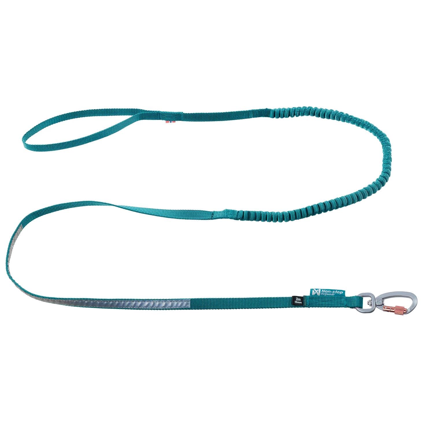 Non-Stop Dogwear Touring Bungee Leash, Teal