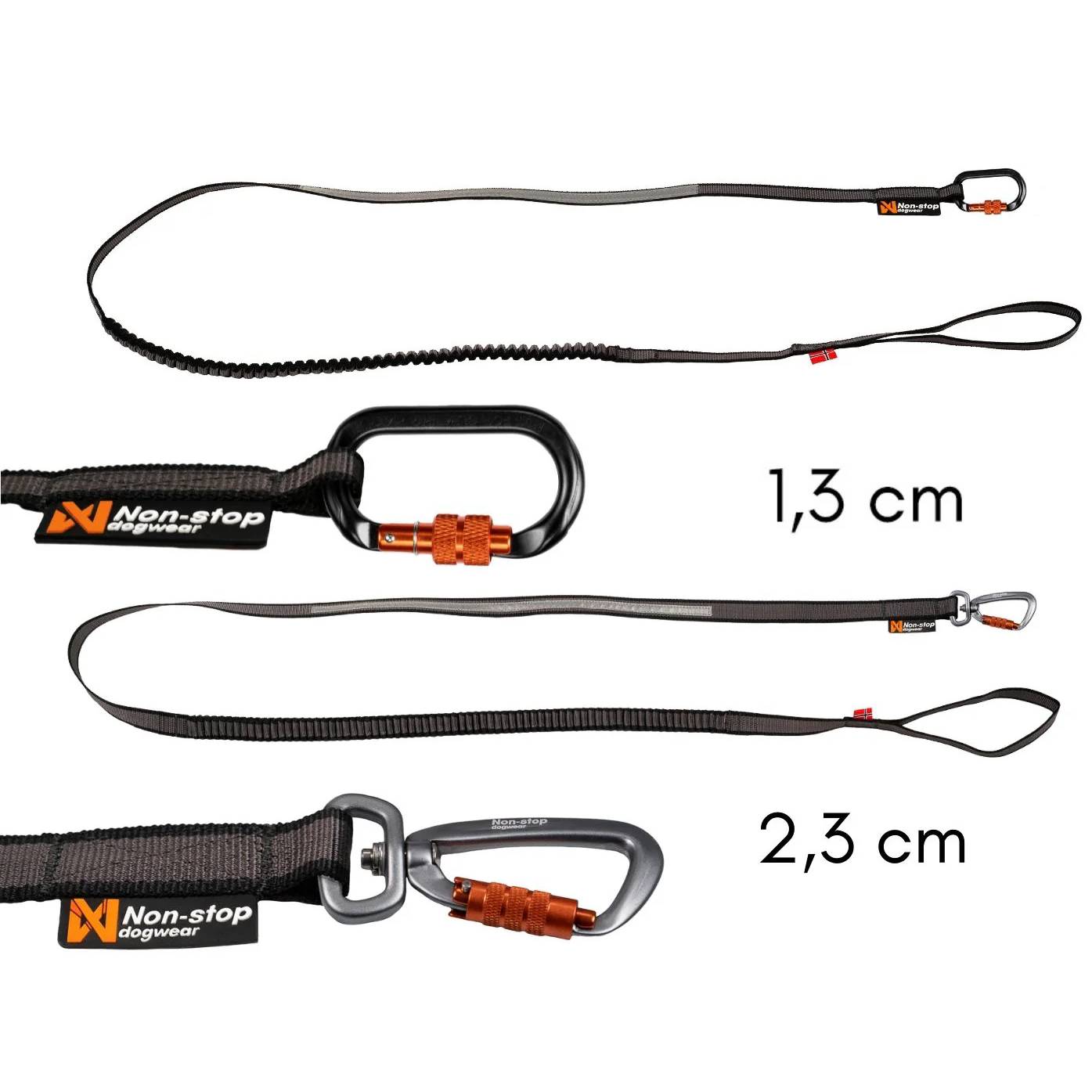 Non-Stop Dogwear Touring Bungee Leash, Teal